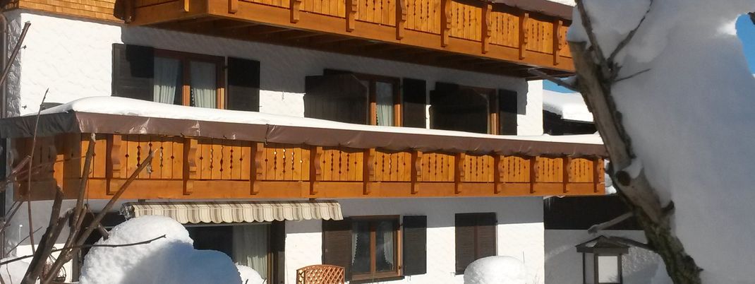 Unser Haus im Winter