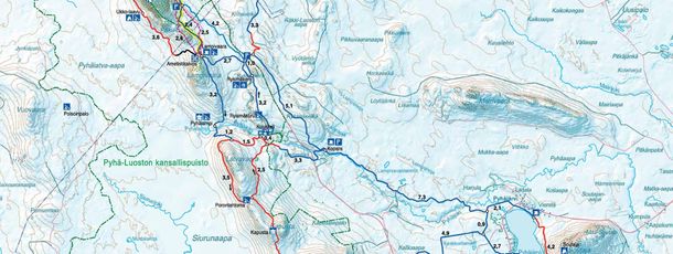 Information on Cross-Country Skiing at Pyhä