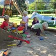 Sandkiste am Kinderspielplatz