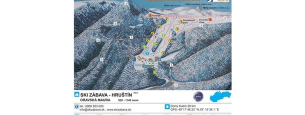 Information about the ski resort Ski Zabava Hrustin