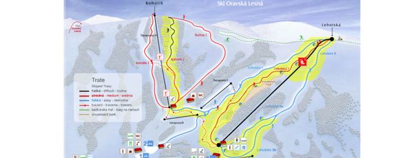Detaillierte Infos zum Skiurlaub im Skigebiet Ski Oravska Lesna