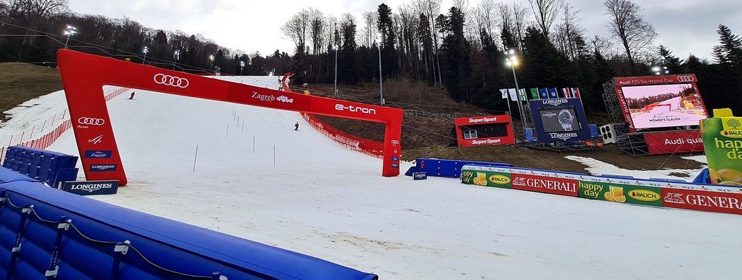 Zwei Slalomrennen der Damen werden im Januar 2023 in der Nähe von Zagreb ausgetragen.