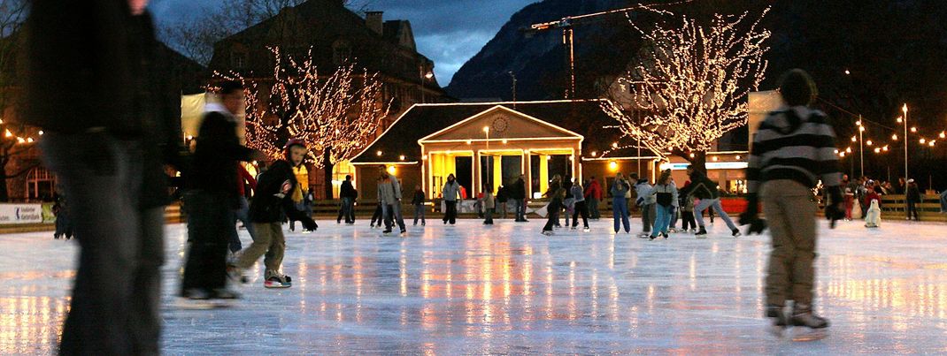 Eisfeld Quader in der Stadt Chur
