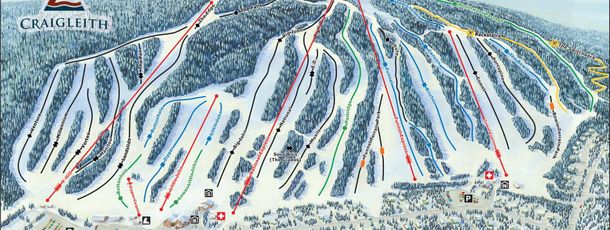 Trail Map Craigleith Ski Club