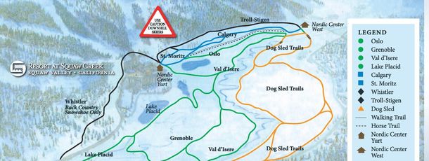 Detaillierte Infos zum Langlauf und den Loipen im Langlaufgebiet Squaw Creek Nordic Center