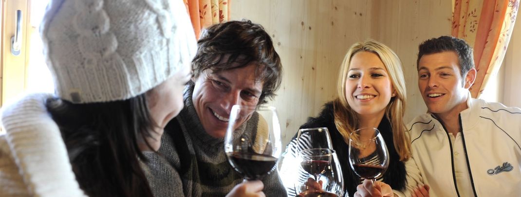 Der Einkehrschwung gehört zu jedem Skiurlaub.