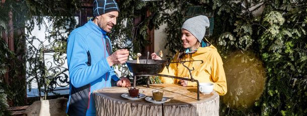 Kaiserschmarrn essen im Waldhäusl