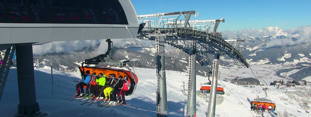 Die Bergstation des starjet 3 in Flachau am 27.12.2016.