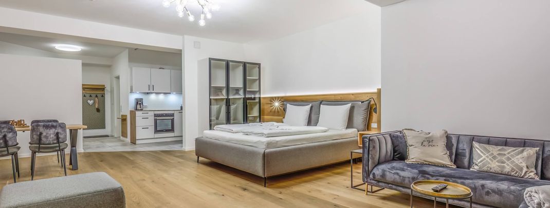 Apartment 15 mit Kingsize-Bett