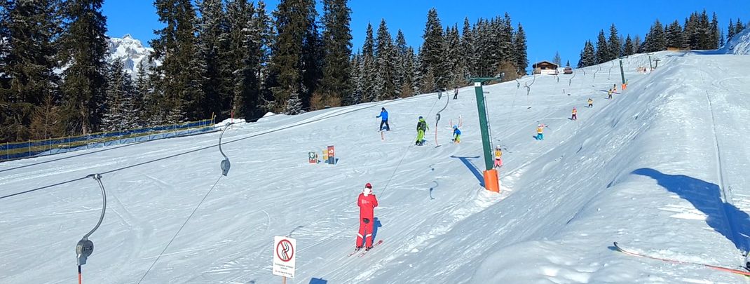Beginners and children are well looked after by the ski instructors.