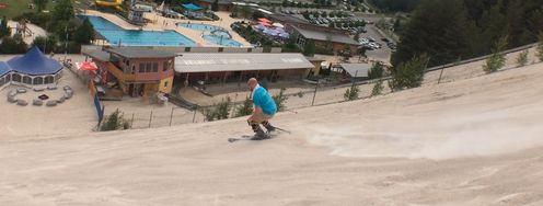 In order to have fun skiing down the sand dune, certain skiing skills are necessary.