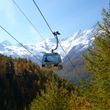 Die Gondelbahn bringt dich hinauf ins Skigebiet.
