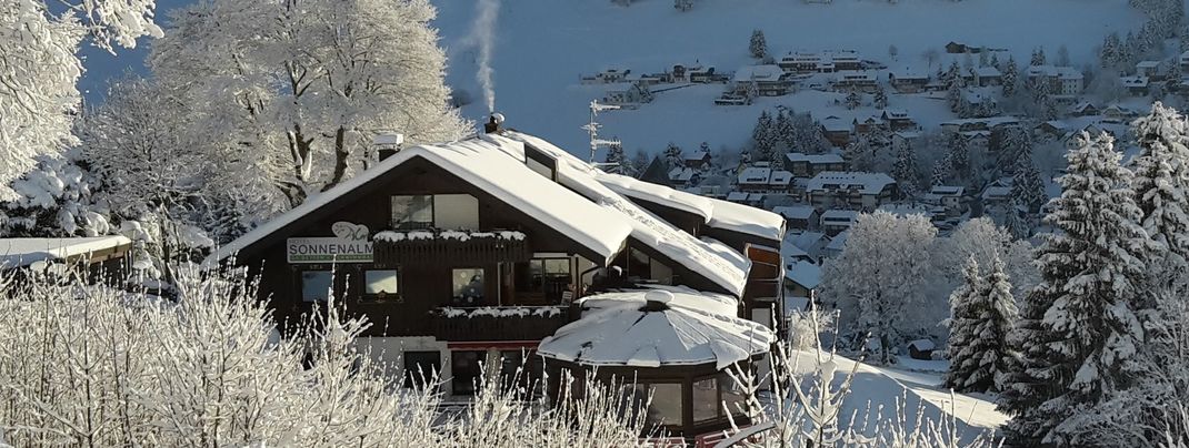 Blick auf die Bergseele im Winter
