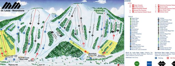 Detaillierte Infos zum Skiurlaub im Skigebiet Mount St Louis Moonstone