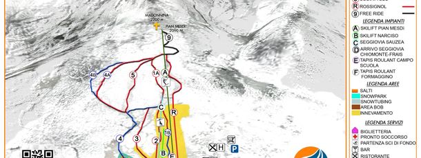 Information about the ski resort Chiomonte Frais