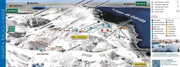 Detaillierte Infos zum Skiurlaub im Skigebiet Malcesine Monte Baldo