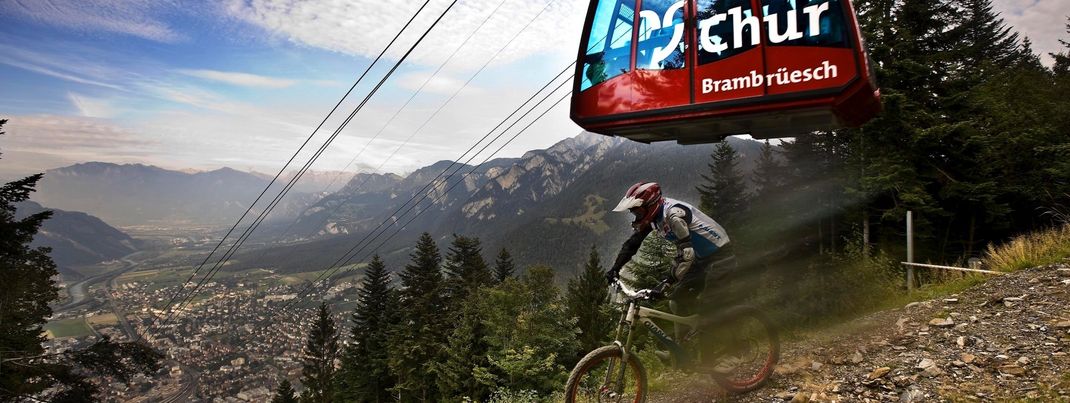 Der Alpenbikepark am Churer Hausberg Brambrüesch