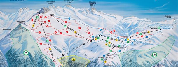 Pistenplan Sonnenkopf Klostertal
