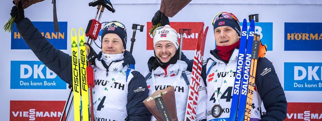 Norwegischer Dreifachsieg im Einzel der Männer.