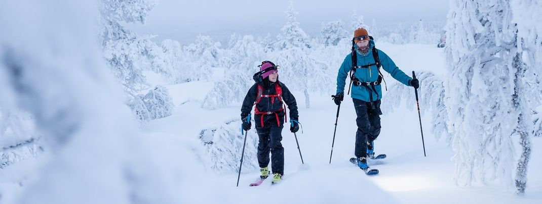 Die neue Skitouren-Kollektion von Halti ist auf Isolation, Bewegungsfreiheit und kleines Gewicht optimiert.