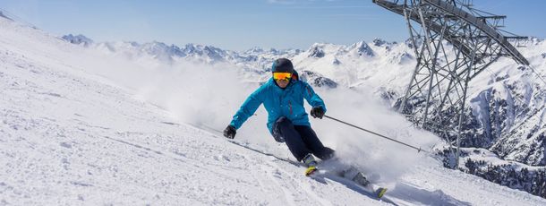 Fortgeschrittene Skifahrer finden in Ischgl eine große Vielfalt an Pisten