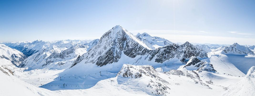 Der Stubaier Gletscher gehört zu den schönsten Skigebieten in den Alpen.
