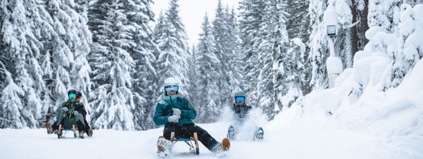 Rodelspaß in der Region: Hochwurzen, Pichl und Galsterberg bieten abwechslungsreiche Strecken – teils sogar bei Nacht.