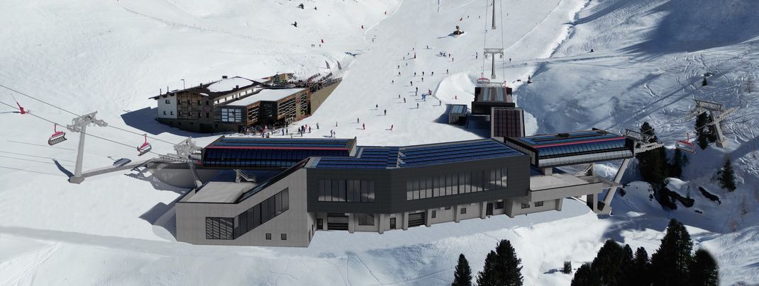 Drei neue Bahnen entstehen in Ischgl. Die drei neuen Talstationen liegen in unmittelbarer Nähe.