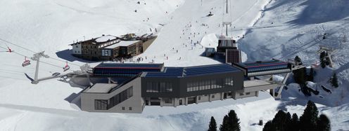 Drei neue Bahnen entstehen in Ischgl. Die drei neuen Talstationen liegen in unmittelbarer Nähe.