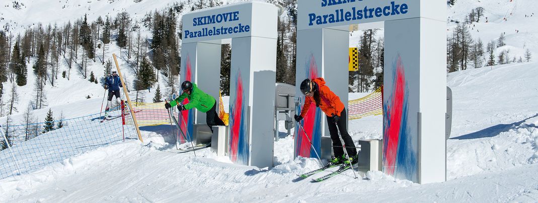 Mehrere SkiMovie-Strecken sorgen für Action.