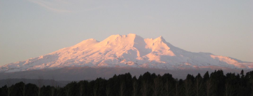 Der Mount Ruapehu in Neuseeland