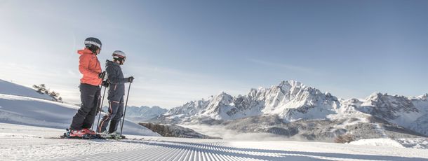 Im Skigebiet 3 Zinnen stehen dir mehr als 100 Pistenkilometer zur Verfügung.