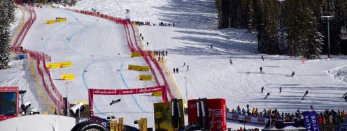 Der Zielschuss in Lake Louise