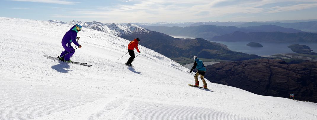 Treble Cone: Skifahren bei einmaliger Aussicht auf den Lake Wanaka