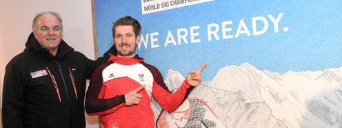 Bartl Gensbichler und Marcel Hirscher sind sich sicher: Saalbach ist bestens gerüstet für die Ski WM 2023.