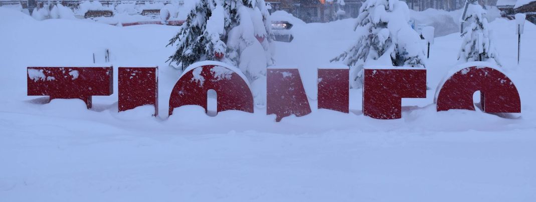 Innerhalb von 24 Stunden war der große Schriftzug von Tignes nicht mehr zu sehen.