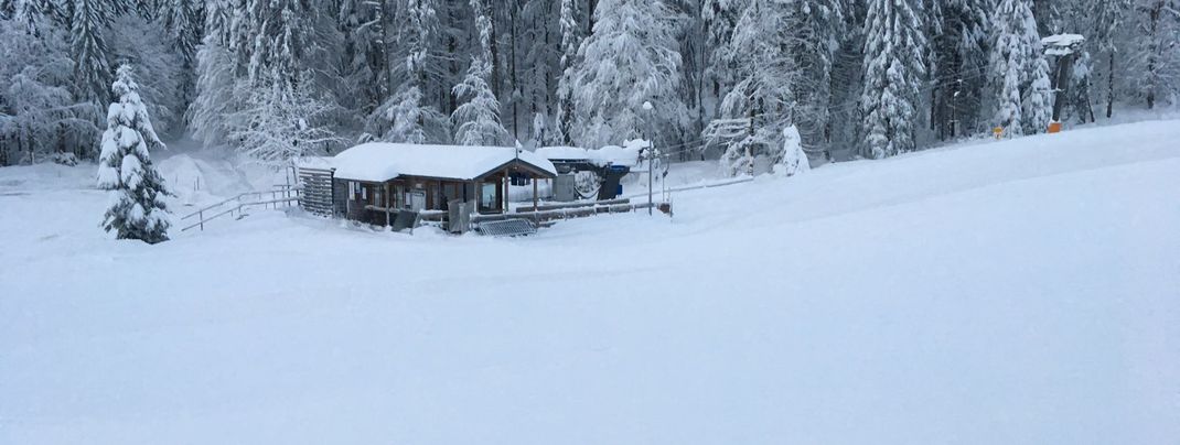 Am Haldenköpfle kamen in den letzten zwei Tagen nochmal 14 Zentimeter Neuschnee hinzu.