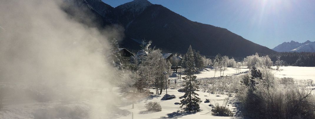 Herrlicher Aussicht vom Hotel Seespitz-Zeit