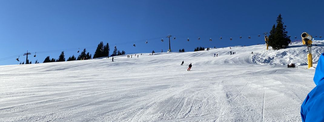 The red Sendleiten run H4 is also well suited for beginners.