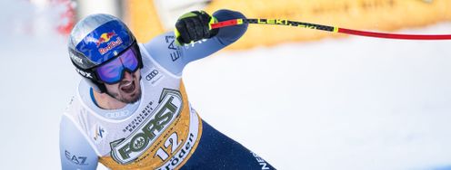 Dominik Paris begeistert mit seinem Heimsieg auf der Saslong die Fans im Zielstadion.