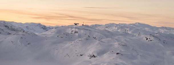 Das Skigebiet Hemsedal liegt in den skandinavischen Alpen.