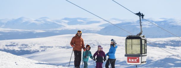 Åre is a great holiday spot for families.