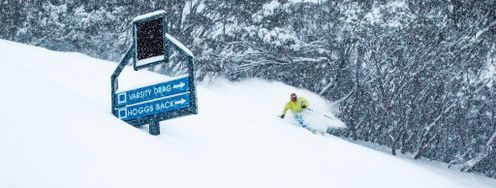 Am Mt. Hotham liegen stolze 215 Zentimeter!