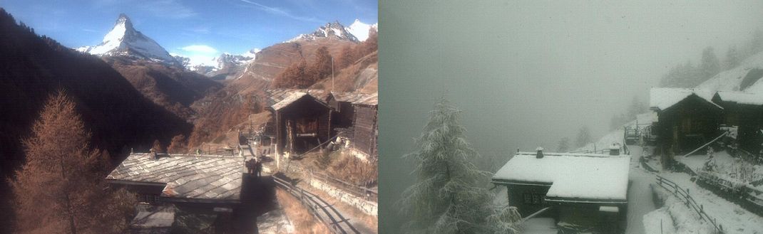 Hurra, es schneit: Die ersten Beweisbilder