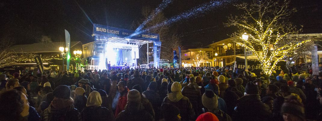 One of several event highlights in Aspen is the Bud Light HiFi Concert Series.