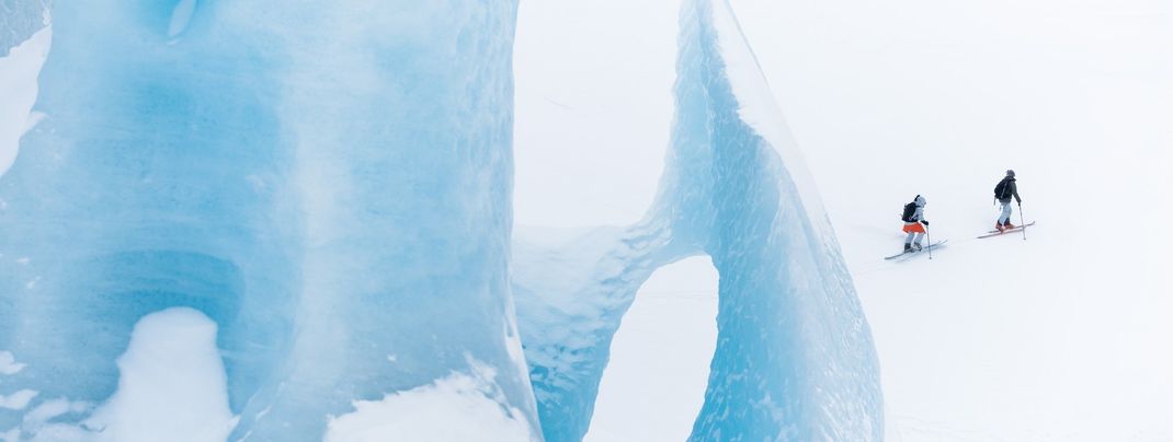 Die Dunfri-Serie hält bei harten Skitouren angenehm warm.