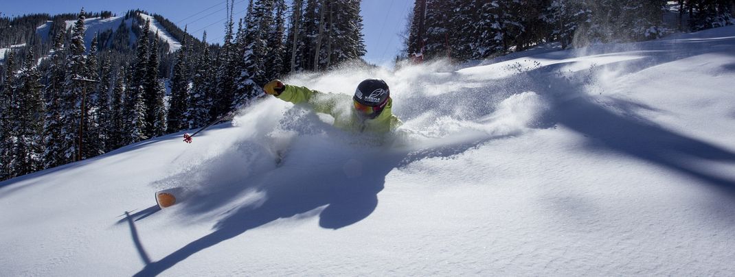Powder skiing