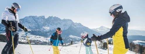 Das Eggental ist die beste Adresse für Familien-Skiurlaub in Südtirol