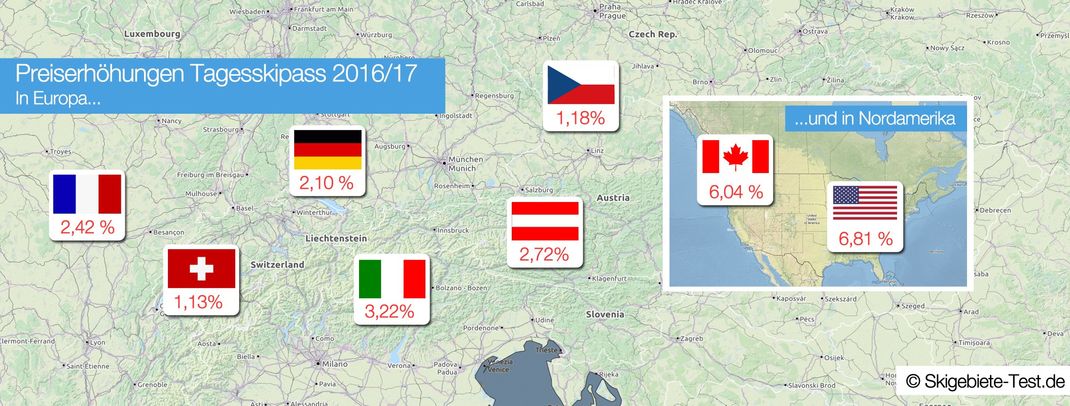Der große Skipass-Preisvergleich 2016/2017 mit über 280 Skigebieten