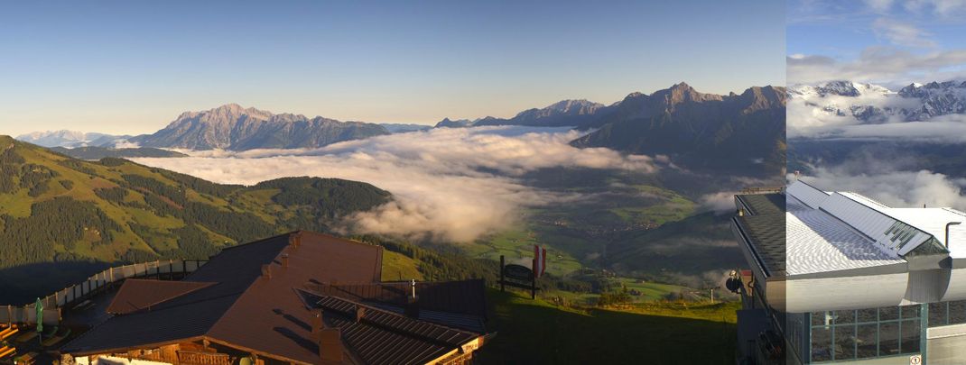 Auch in tieferen Regionen wie am Hochkönig wurde es weiß.